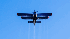青い水上飛行機